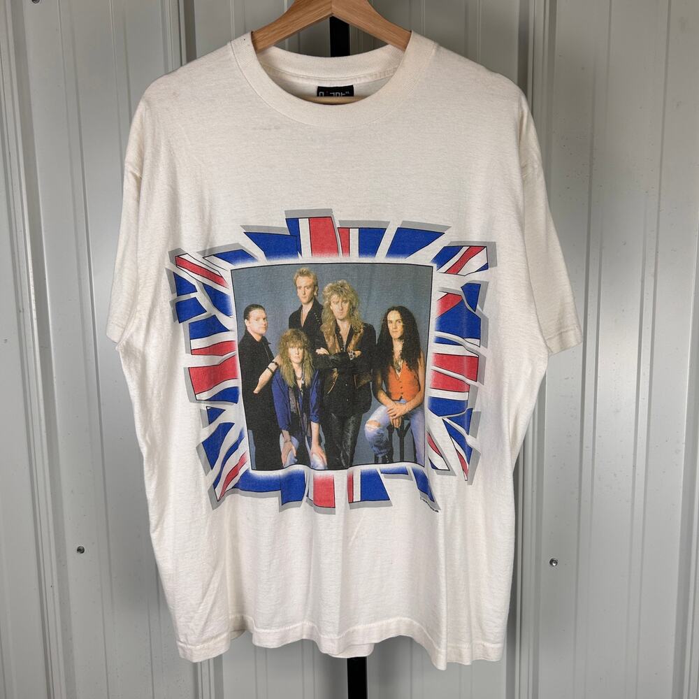 Vintage Def Leppard 1992 7 Day Weekend Tour XL Giant Tag Band Tee